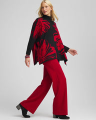 Chico's Accessories Floral Poncho