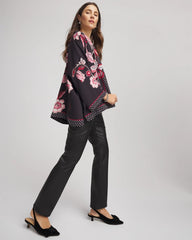 Chico's Accessories Short Floral Kimono