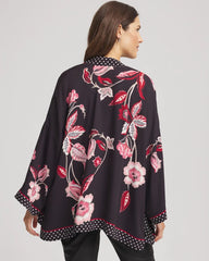 Chico's Accessories Short Floral Kimono