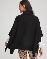 Chico's Accessories Cashmere-Blend Pullover Sweater Poncho