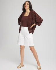 Chico's Accessories Short Woven Kimono