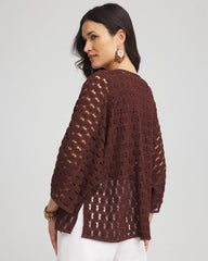 Chico's Accessories Short Woven Kimono