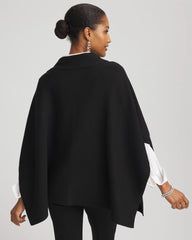 Chico's Accessories Embellished Bow Poncho