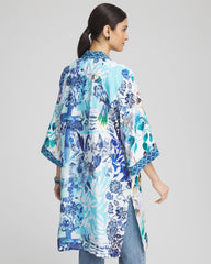 Chico's Accessories Island Motif Long Kimono