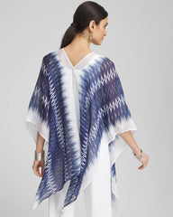 Chico's Accessories Long Embellished Linen Kaftan