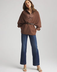 Chico's Accessories Crepe Open-Front Ruana