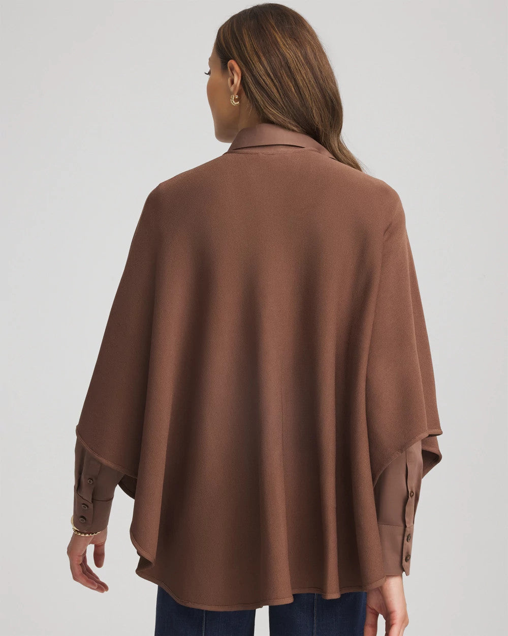 Chico's Accessories Crepe Open-Front Ruana