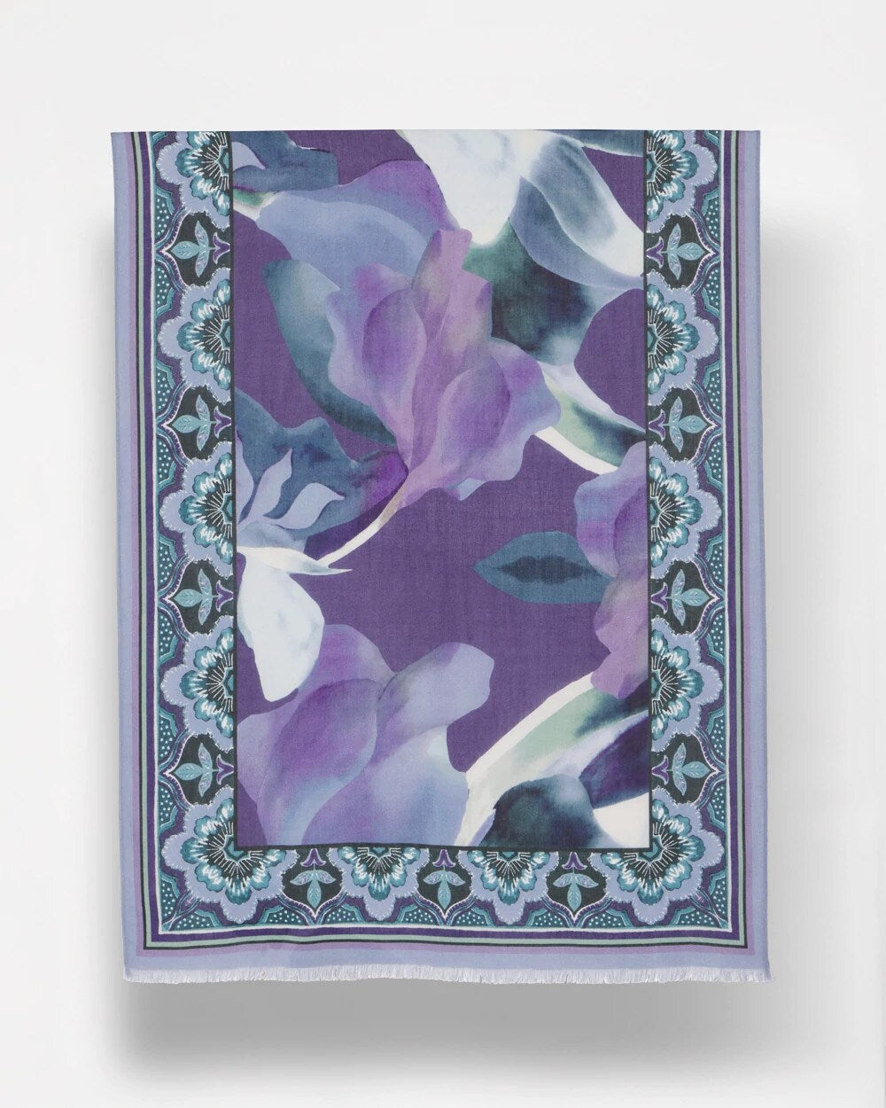 Chico's Accessories Artist Garden Oblong Scarf