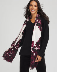 Chico's Accessories Maude Medallion Oblong Scarf