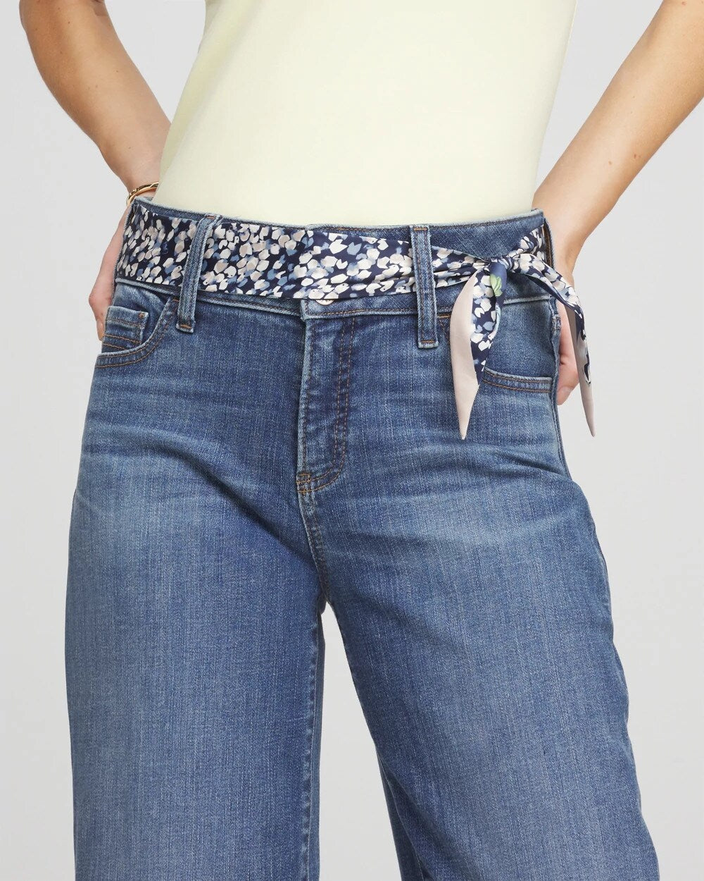 Chico's Accessories Printed Woven Skinny Scarf