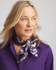 Chico's Accessories Fjord Flora Square Neckerchief Scarf