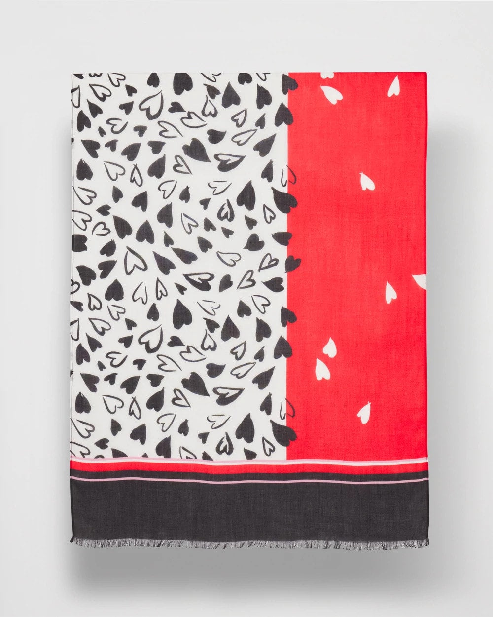 Chico's Accessories Lover Girl Woven Oblong Scarf