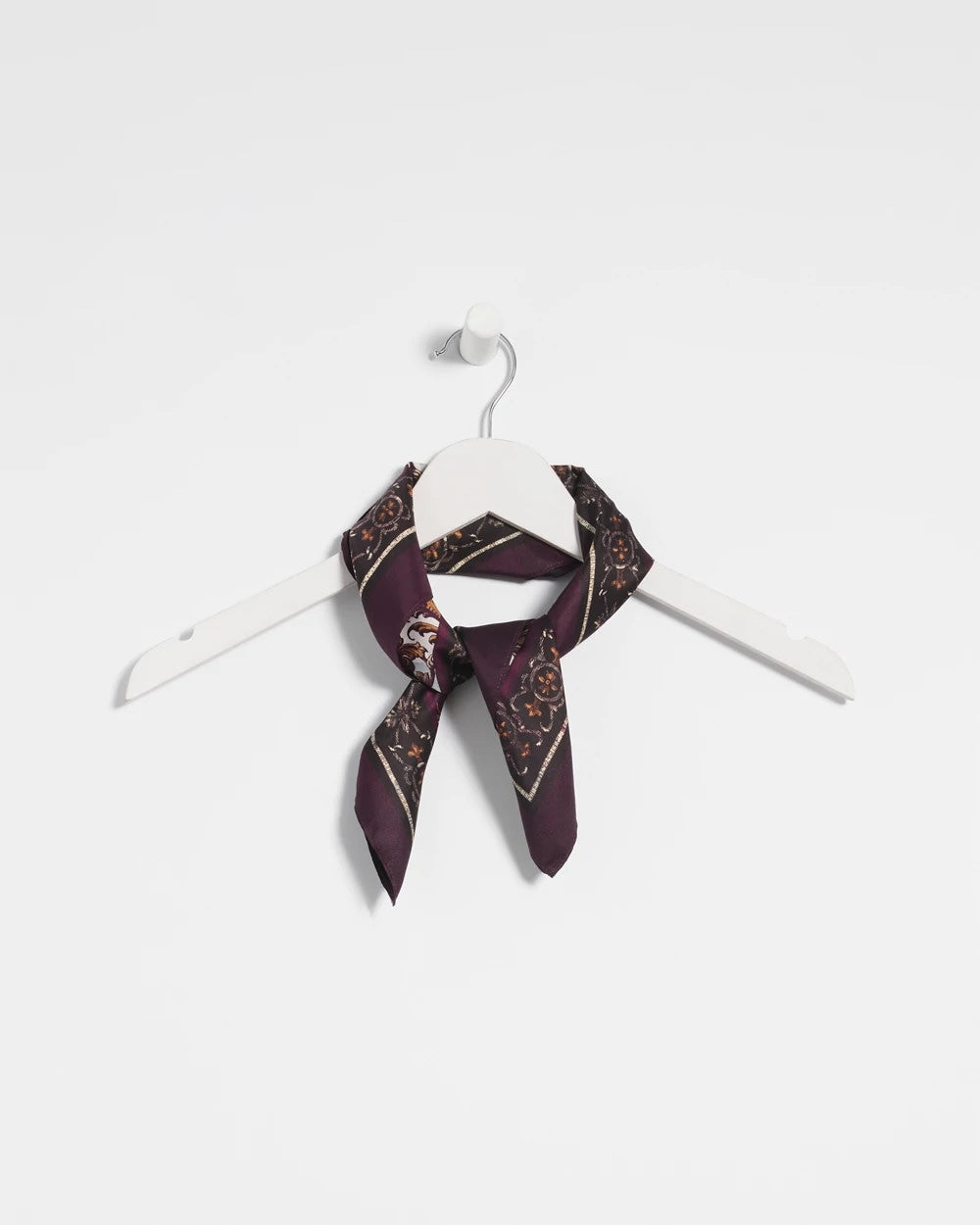 Chico's Accessories Frosty Floral Square Neckerchief Scarf