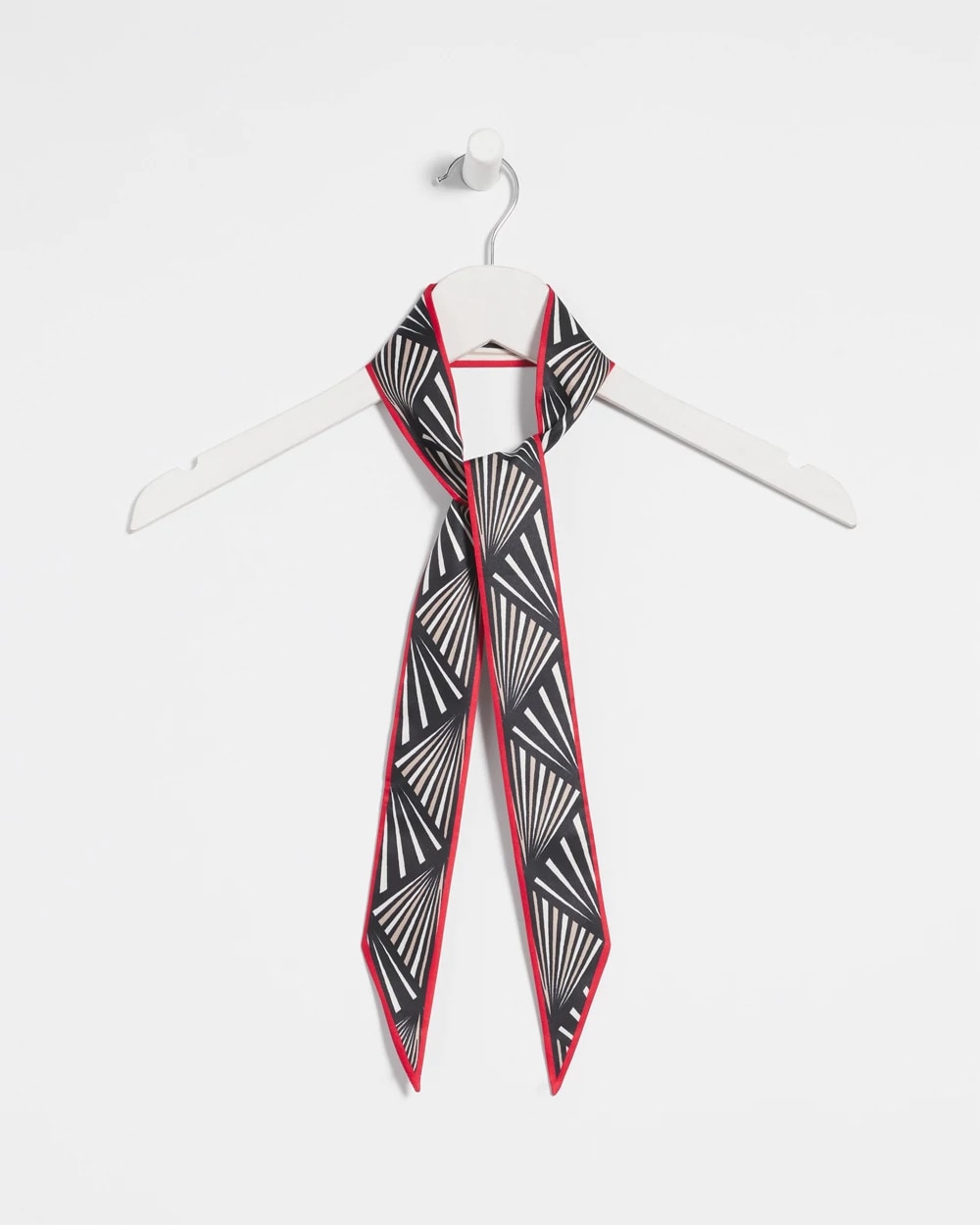 Chico's Accessories Abstract Reversible Skinny Scarf