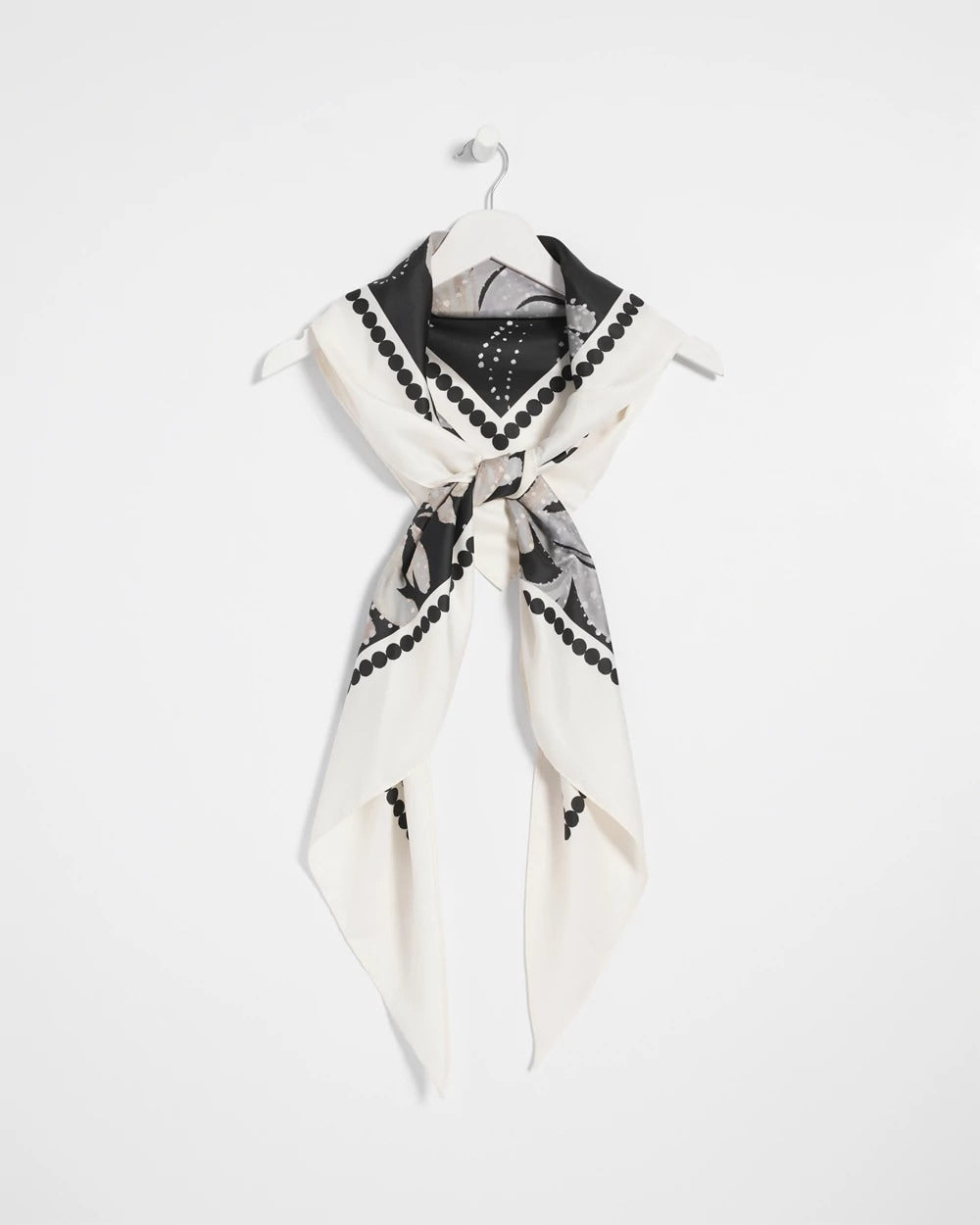 Chico's Accessories Printed Triangle Neckerchief Scarf