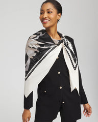 Chico's Accessories Printed Triangle Neckerchief Scarf