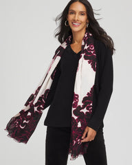 Chico's Accessories Maude Medallion Oblong Scarf