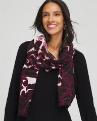 Chico's Accessories Maude Medallion Oblong Scarf