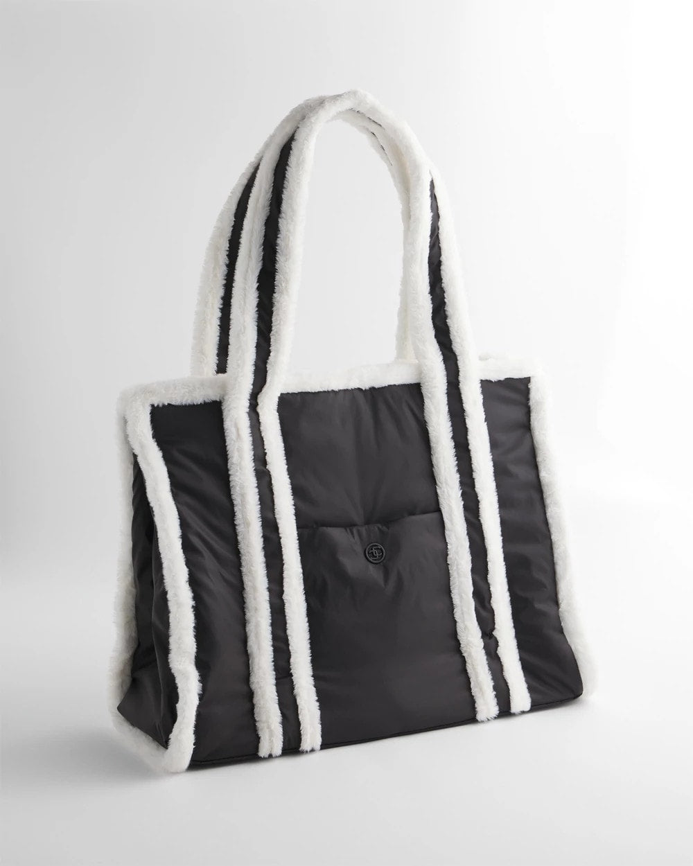 Chico's Accessories Faux Fur Sporty Tote Bag
