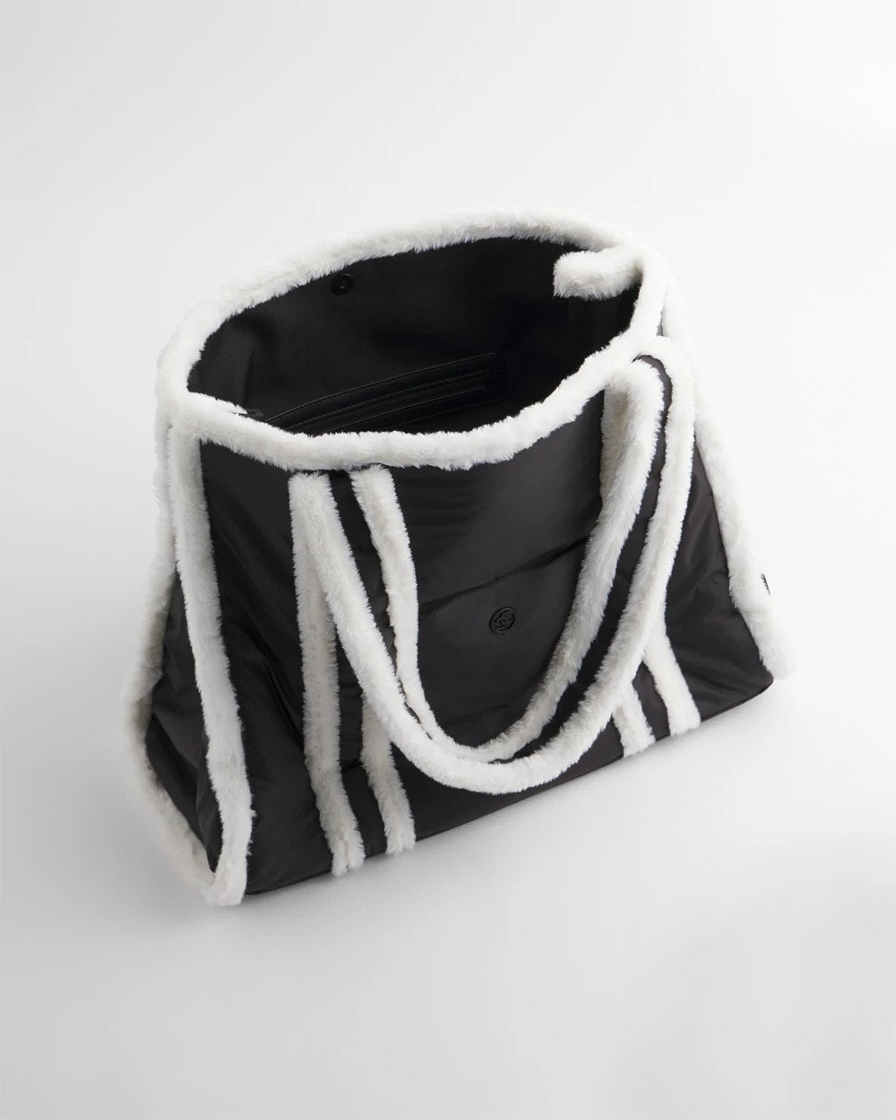 Chico's Accessories Faux Fur Sporty Tote Bag