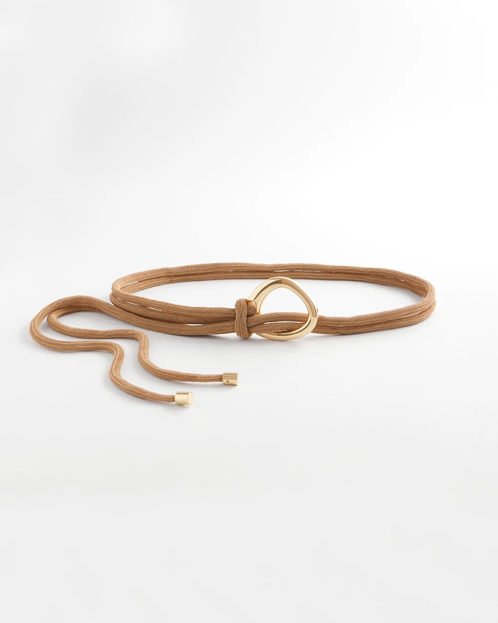 Chico's Accessories Neutral Goldtone Rope Belt