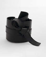 Chico's Accessories Leather Obi Belt