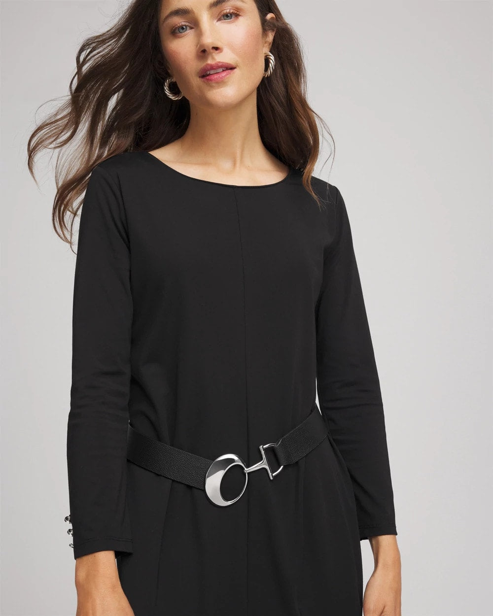 Chico's Accessories Soft-Stretch Faux Leather Belt