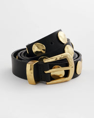 Chico's Accessories Studded Faux Leather Trouser Belt