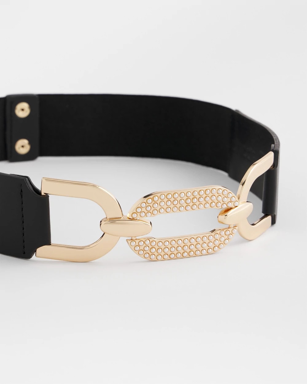 Chico's Accessories Embellished Stretch Trouser Belt