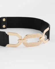Chico's Accessories Embellished Stretch Trouser Belt