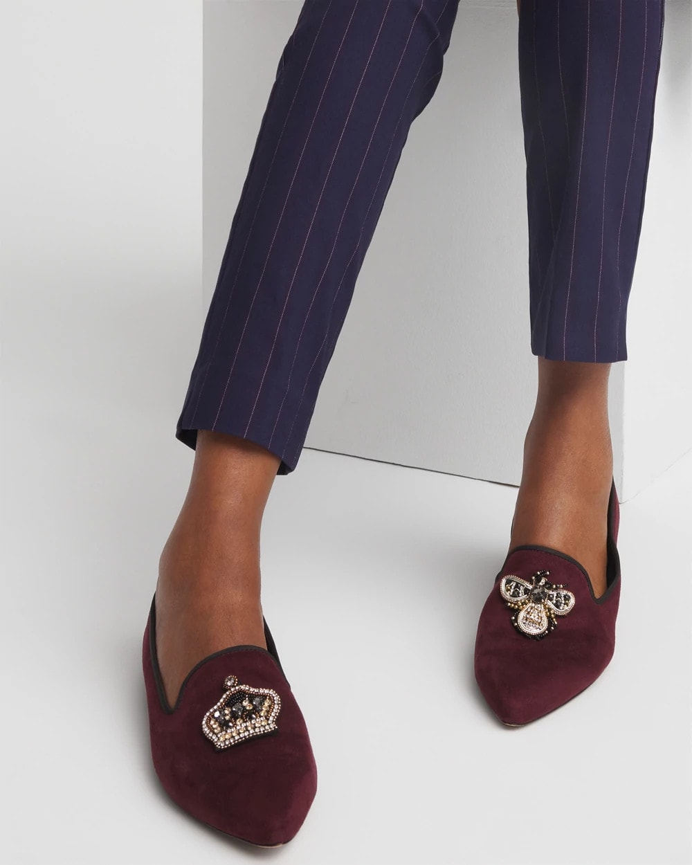 Chico's Accessories Grace Queen Bee Slip-On Loafers
