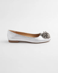 Chico's Accessories Omega Beaded Ballet Flats