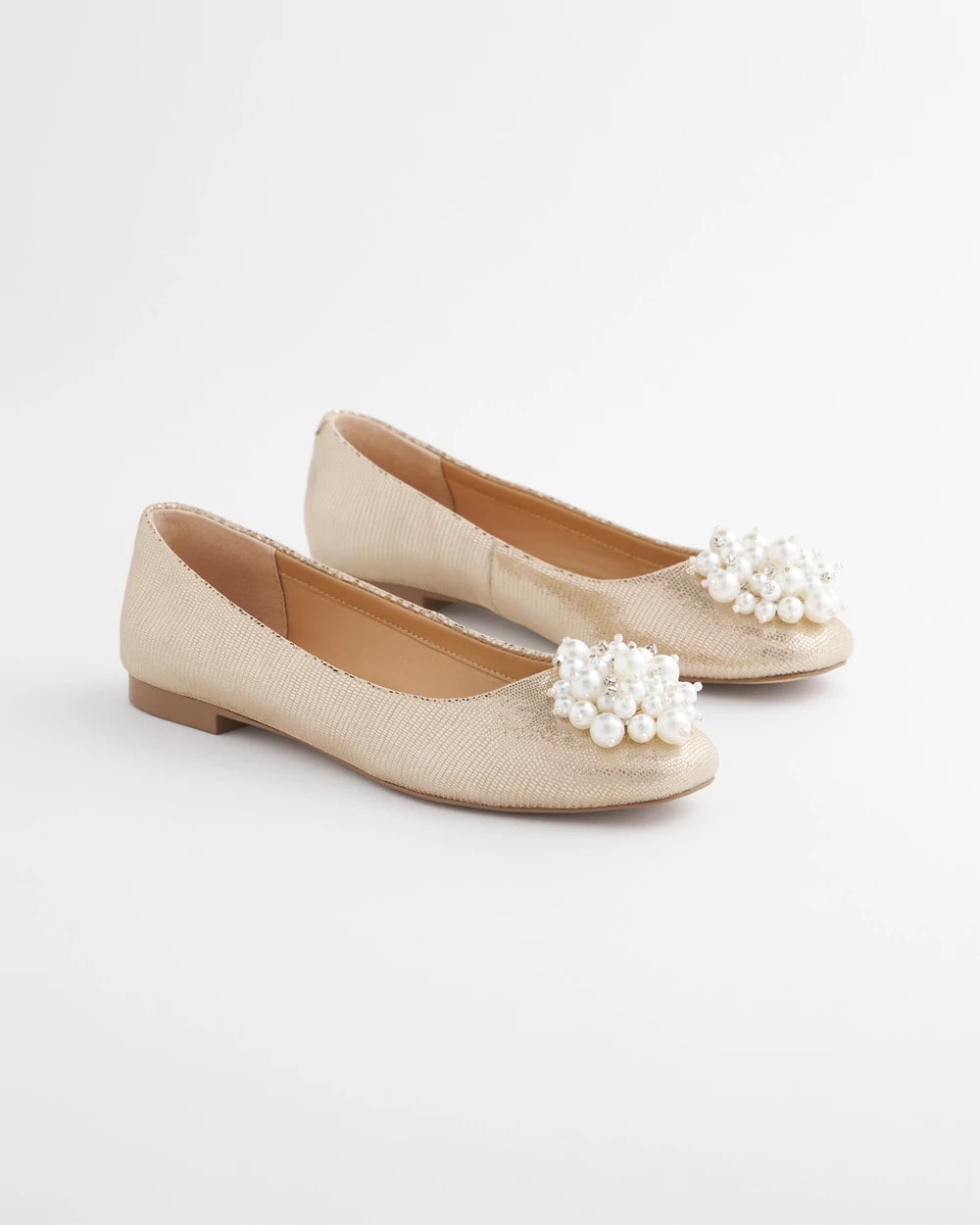 Chico's Accessories Olympia Pearl Ballet Flats