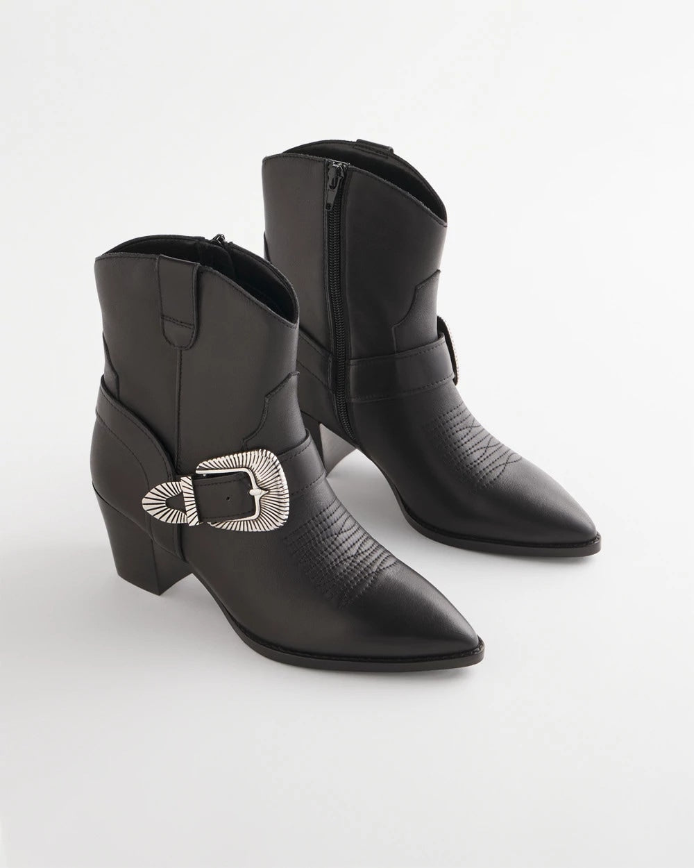 Chico's Accessories Kris Western Buckle Boots