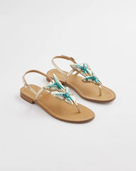 Chico's Accessories Butterfly T-Strap Sandal