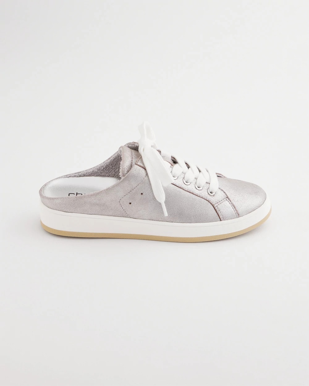 Chico's Accessories Metallic Snap Slip-On Sneakers