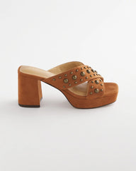 Chico's Accessories Vale Western Suede Block Heels