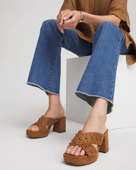 Chico's Accessories Vale Western Suede Block Heels