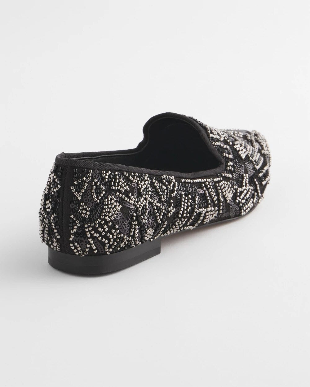 Chico's Accessories Gwyn Art Deco Beaded Flats
