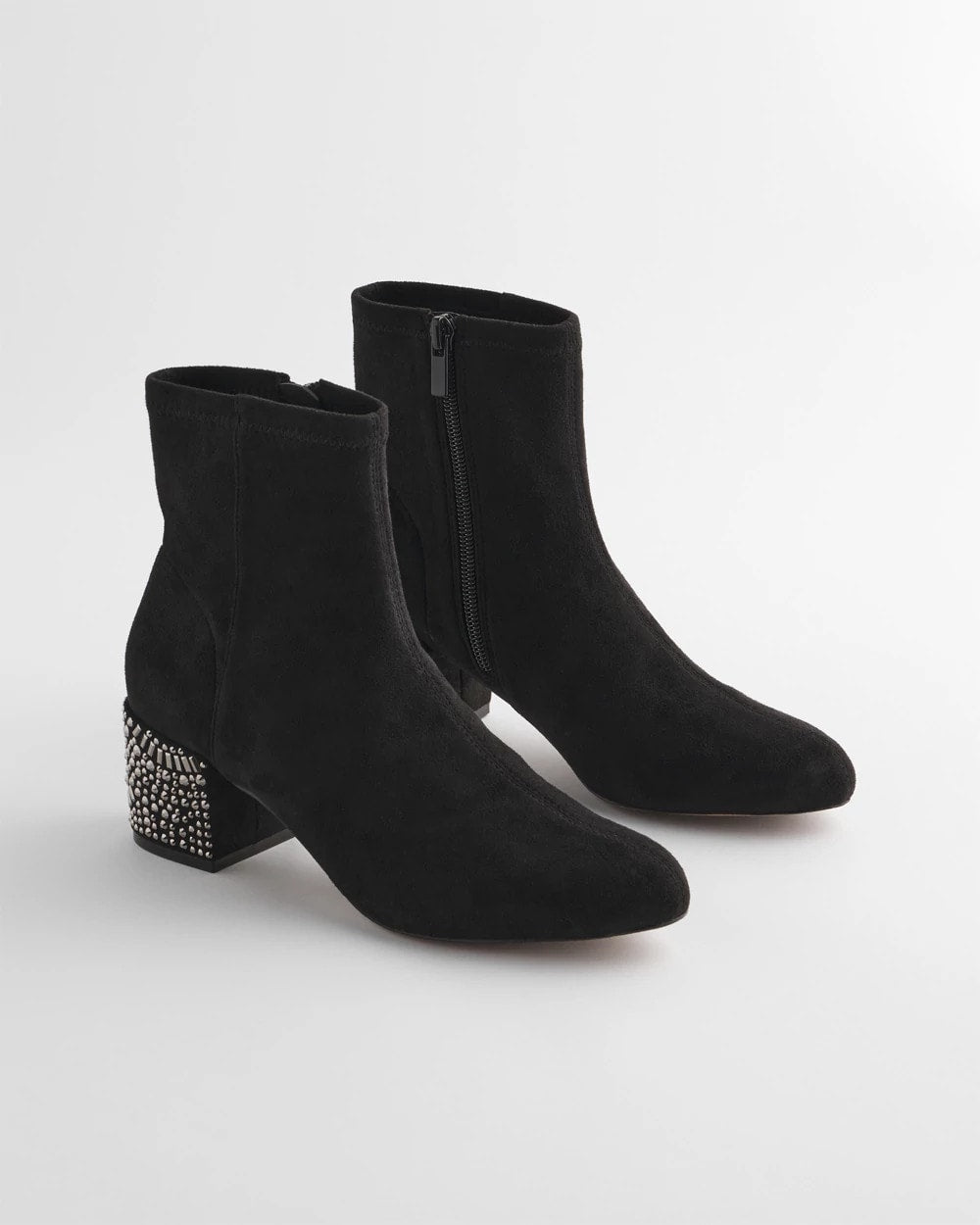 Chico's Accessories Embellished Destiny Art Deco Boot Heels