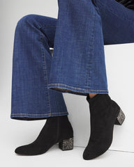 Chico's Accessories Embellished Destiny Art Deco Boot Heels