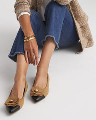 Chico's Accessories Microsuede Ballet Flats