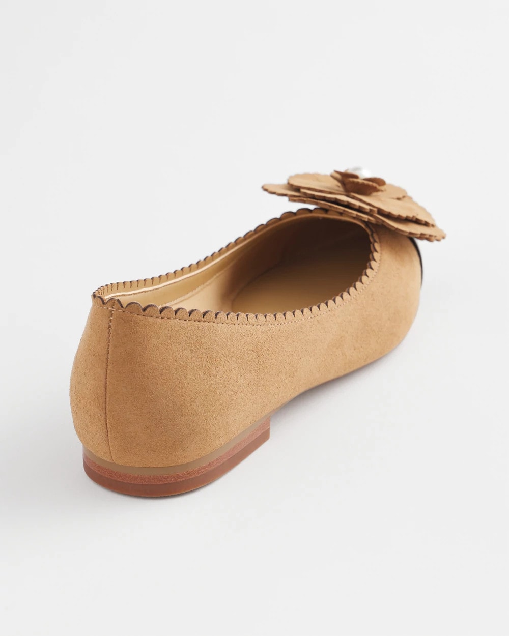 Chico's Accessories Microsuede Ballet Flats