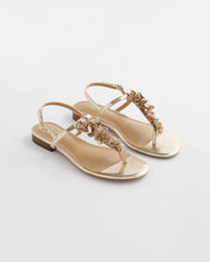 Chico's Accessories Sioux Flower T-Strap Sandals
