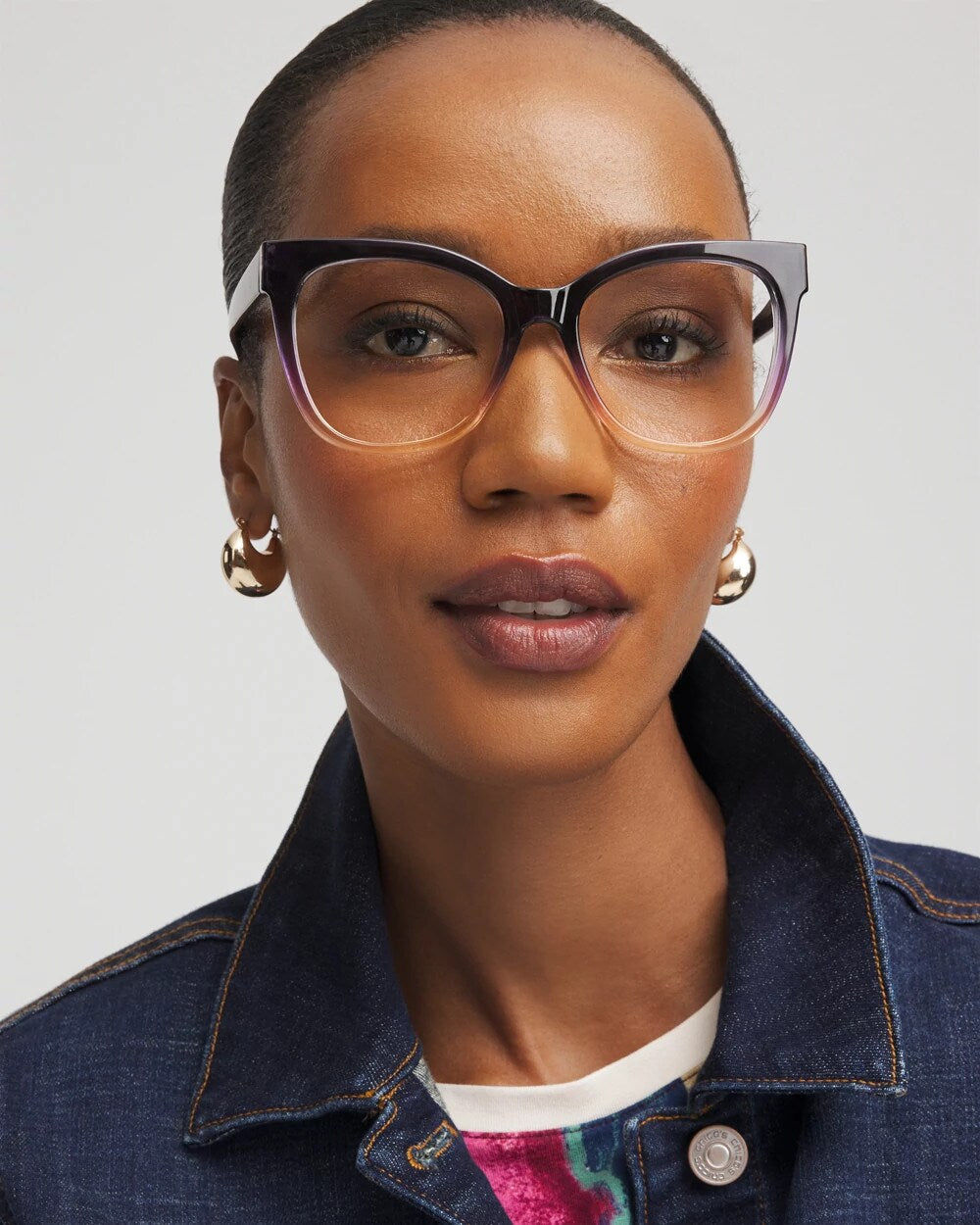 Chico's Accessories Cat Eye Colorblock Readers