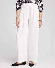 Chico's Petites Petite Crepe Pleated Relaxed Pants