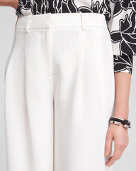 Chico's Petites Petite Crepe Pleated Relaxed Pants