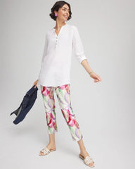 Chico's Petites Petite Brigitte™ Slub Slim Cropped Pants