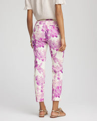Chico's Petites Petite Floral Brigitte™ Pull-On Slim Cropped Pants