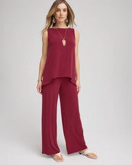 Chico's Petites Petite Travelers™ Knit Wide-Leg Pants